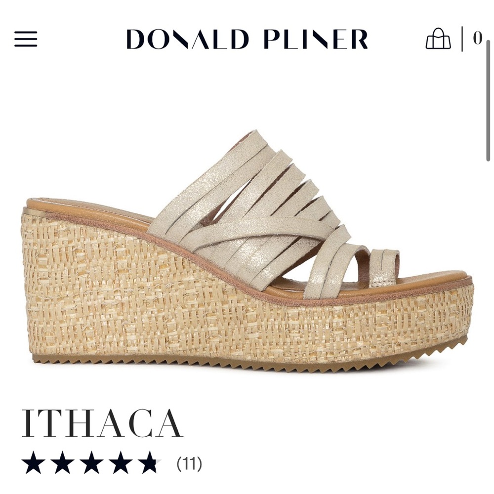 Donald J. Pliner Women's Tan Wedge Sandals